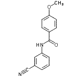 CAS 登录号：316150-86-4， N-(3-氰基苯基)-4-甲氧基苯甲酰胺
