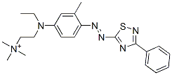 CAS#: 31616-66-7, 2-[Ethyl-[3-Methyl-4-[(3-Phenyl-1,2,4-Thiadiazol-5-Yl)Diazenyl]Phenyl]Amino]Ethyl-Trimethylazanium