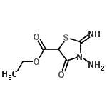CAS#: 316188-53-1, Ethyl 3-Amino-2-Imino-4-Oxo-1,3-Thiazolidine-5-Carboxylate