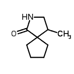 CAS 登录号：316790-92-8， 4-甲基-2-氮杂螺[4.4]壬烷-1-酮
