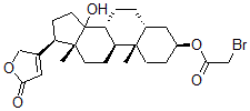 CAS#: 31702-65-5, [(3S,5R,8R,9S,10S,13R,17R)-14-Hydroxy-10,13-Dimethyl-17-(5-Oxo-2H-Furan-3-Yl)-1,2,3,4,5,6,7,8,9,11,12,15,16,17-Tetradecahydrocyclopenta[a]Phenanthren-3-Yl] 2-Bromoacetate