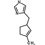 CAS 登录号：317339-15-4， 4-[(3-甲基-1-环戊-2-烯基)甲基]-1H-咪唑