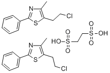 CAS#: 31805-53-5, 5-(2-Chloroethyl)-4-methyl-2-phenylthiazole ethanedisulfonate (2:1)