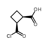 CAS 登录号：31838-29-6， (1R,2S)-2-(氯甲酰基)环丁烷羧酸