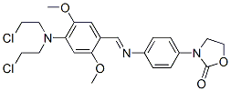 CAS 登录号：31847-13-9， 3-[4-[[4-[二(2-氯乙基)氨基]-2,5-二甲氧基苯基]亚甲基氨基]苯基]-1,3-恶唑烷-2-酮