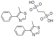 CAS 登录号：31892-68-9， 5-甲基-4-苯基噻唑1,2-乙烷二磺酸酯(2:1)