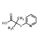 CAS#: 32002-86-1, 2-Methyl-2-(2-Pyridinylsulfanyl)Propanoic Acid