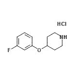 CAS#: 3202-36-6, 4-(3-Fluorophenoxy)Piperidine Hydrochloride (1:1)