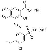 CAS#: 32041-58-0, Disodium (4Z)-4-[(4-Chloro-5-Ethyl-2-Sulfonatophenyl)Hydrazinylidene]-3-Oxonaphthalene-2-Carboxylate