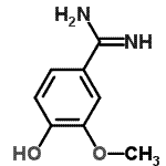 CAS#: 32048-20-7, 4-Hydroxy-3-Methoxybenzenecarboximidamide