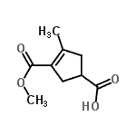 CAS 登录号：32116-54-4， 3-(甲氧羰基)-4-甲基-3-环戊烯-1-羧酸