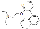 CAS 登录号：3216-54-4， 2-二乙基氨基乙基2-萘-1-基戊-4-烯酸酯