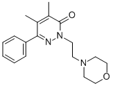CAS 登录号:32165-32-5, 4,5-二甲基-2-(2-吗啉-4-基乙基)-6-苯基哒嗪-3-酮
