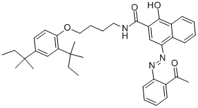 CAS#: 32180-77-1, (4Z)-4-[(2-Acetylphenyl)Hydrazinylidene]-N-[4-[2,4-Bis(2-Methylbutan-2-Yl)Phenoxy]Butyl]-1-Oxonaphthalene-2-Carboxamide