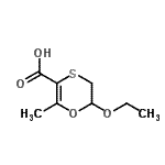 CAS#: 321904-60-3, 6-Ethoxy-2-Methyl-5,6-Dihydro-1,4-Oxathiine-3-Carboxylic Acid