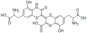 CAS 登录号：32214-49-6， (2E)-7-(2-氨基-3-羟基-3-氧代丙基)-2-[7-(2-氨基-3-羟基-3-氧代丙基)-5-羟基-3-氧代-4H-1,4-苯并噻嗪-2-亚基]-5-羟基-1,4-苯并噻嗪-3-羧酸