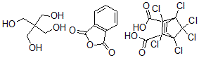 CAS#: 32313-05-6, 1,4,5,6,7,7-hexachloro-Bicyclo(2.2.1)hept-5-ene-2,3-dicarboxylic acid polymer with 2,2-bis(hydroxymethyl)-1,3-propanediol and 1,3-isobenzofurandione
