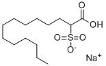 CAS 登录号：32361-96-9， 2-磺基十四烷酸钠