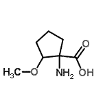 CAS#: 32379-31-0, 1-Amino-2-methoxycyclopentanecarboxylic acid