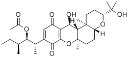 CAS#: 32450-25-2, (3R,4aR,6aR,12S,12aS,12betaR)-9-[(1S,2R,3S)-2-(Acetyloxy)-1,3-Dimethylpentyl]-1,2,3,4a,5,6,6alpha,12,12alpha,12beta-Decahydro-12-Hydroxy-3-(1-Hydroxy-1-Methylethyl)-6alpha,12beta-Dimethyl-Pyrano[3,2-a]Xanthene-8,11-Dione