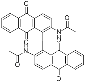CAS 登录号：32497-38-4， N-[1-(2-乙酰氨基-9,10-二氧代蒽-1-基)-9,10-二氧代蒽-2-基]乙酰胺