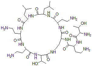 CAS#: 32530-94-2, 4-Amino-2-[(2-Amino-3-Hydroxybutanoyl)Amino]-N-[6,9,18-Tris(2-Aminoethyl)-3-(1-Hydroxyethyl)-12,15-Bis(2-Methylpropyl)-2,5,8,11,14,17,20-Heptaoxo-1,4,7,10,13,16,19-Heptazacyclotricos-21-Yl]Butanamide