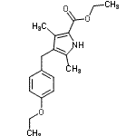 CAS 登录号：32542-16-8， 乙基4-(4-乙氧基苄基)-3,5-二甲基-1H-吡咯-2-羧酸酯