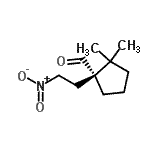CAS 登录号：325705-65-5， (1R)-2,2-二甲基-1-(2-硝基乙基)环戊烷甲醛