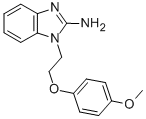 CAS 登录号：325822-94-4， 1-[2-(4-甲氧基苯氧基)乙基]苯并咪唑-2-胺