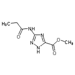 CAS 登录号：326186-20-3， 甲基3-(丙酰基氨基)-1H-1,2,4-三唑-5-羧酸酯