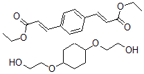 CAS 登录号：32630-58-3， 1,4-二(2-羟基乙氧基)环己烷,二乙基p-苯二丙烯酸酯聚合物