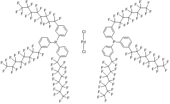 CAS#: 326475-45-0, Dichlorobis[tris[3-(heptadecafluorooctyl)phenyl]phosphine-kP]-Palladium
