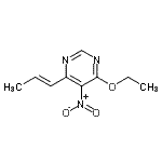 CAS#: 326832-03-5, 4-Ethoxy-5-Nitro-6-[(1E)-1-Propen-1-Yl]Pyrimidine