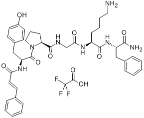 CAS 登录号：327177-34-4， 反式-肉桂酰-酪氨酰-脯氨酰-甘氨酰-赖氨酰-苯丙氨酰胺三氟乙酸盐