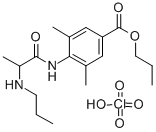 CAS#: 3277-05-2, [1-[(2,6-Dimethyl-4-Propoxycarbonylphenyl)Amino]-1-Oxopropan-2-Yl]-Propylazanium Perchlorate