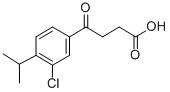 CAS 登录号:32780-41-9, 4-(3-氯-4-丙-2-基苯基)-4-氧代丁酸