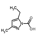 CAS#: 328026-08-0, 5-Ethyl-3-Methyl-1H-Pyrazole-1-Carboxylic Acid