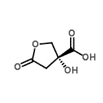 CAS 登录号：32814-34-9， (3R)-3-羟基-5-氧代四氢-3-呋喃羧酸