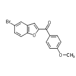 CAS 登录号：32816-75-4， (5-溴-1-苯并呋喃-2-基)(4-甲氧基苯基)甲酮