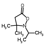 CAS 登录号：328238-22-8， 2-异丙基-3,3-二甲基-1,2-恶唑烷-5-酮