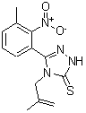 CAS 登录号：328556-89-4， 5-(3-甲基-2-硝基苯基)-4-(2-甲基-2-丙烯-1-基)-2,4-二氢-3H-1,2,4-三唑-3-硫酮