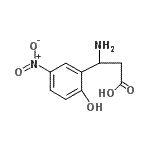 CAS 登录号：32906-24-4， 3-氨基-3-(2-羟基-5-硝基苯基)丙酸