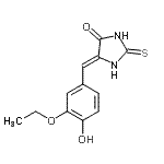 CAS 登录号：329207-64-9， (5Z)-5-(3-乙氧基-4-羟基苄亚基)-2-硫代-4-咪唑烷酮
