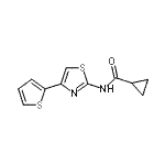 CAS#: 330189-60-1, N-[4-(2-Thienyl)-1,3-Thiazol-2-Yl]Cyclopropanecarboxamide