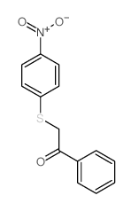 CAS 登录号：33046-48-9， 2-(4-硝基苯基)硫基-1-苯乙酮