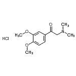 CAS#: 33061-25-5, 1-(3,4-Dimethoxyphenyl)-2-(Dimethylamino)Ethanone Hydrochloride (1:1)