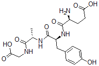 CAS#: 33135-70-5, (4S)-4-Amino-5-[[(2S)-1-[[(2S)-1-(Carboxymethylamino)-1-Oxopropan-2-Yl]Amino]-3-(4-Hydroxyphenyl)-1-Oxopropan-2-Yl]Amino]-5-Oxopentanoic Acid