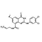 CAS#: 331645-84-2, N-Allyl-2-[(3,4-Dichlorophenyl)Amino]-6-Nitro-4-Oxo-3,4-Dihydro-8-Quinazolinecarboxamide
