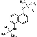 CAS 登录号：33285-82-4， 1,1,1-三甲基-N-{5-[(三甲基硅烷基)氧基]-1-萘基}硅烷胺