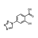 CAS 登录号：332909-71-4， 2-羟基-4-(1H-四唑-1-基)苯甲酸